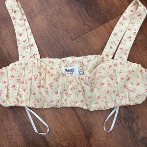 Princess Polly Cream Floral Top